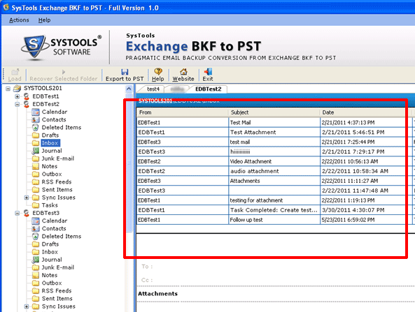 Exchange BKF to PST